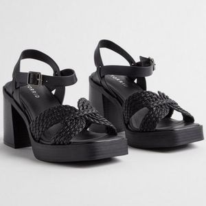 NWOT - Torrid - Crisscross Platform Heel Sandal 9.5WW